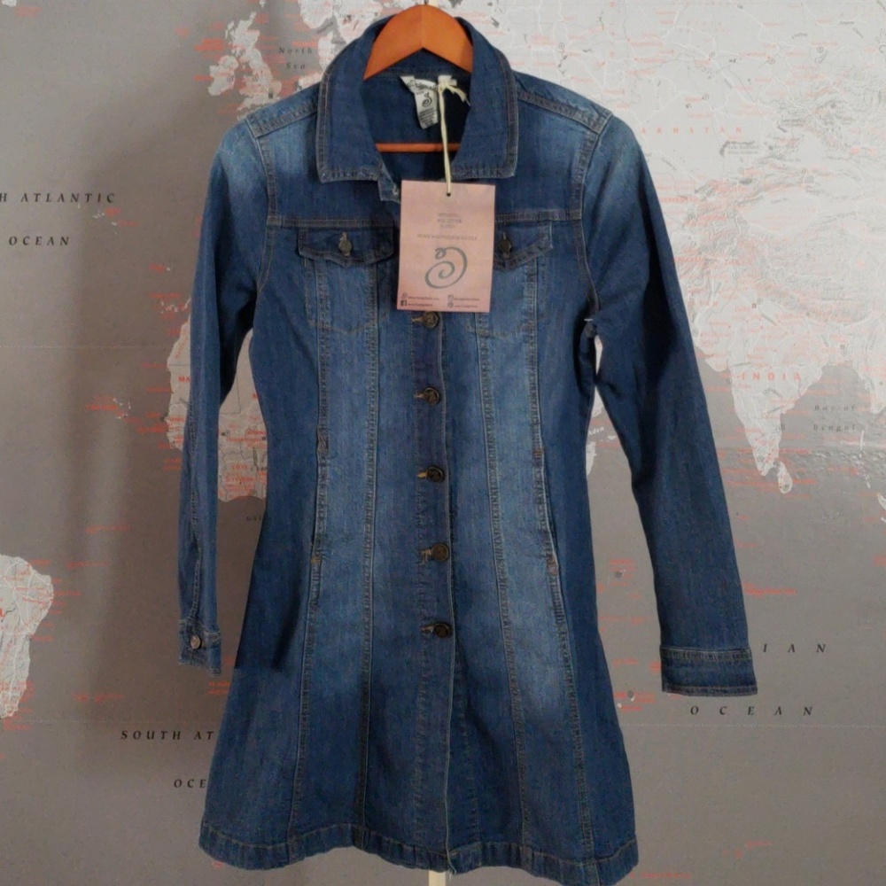 NWT Indigo Rein Denim Jean Dress Size Small